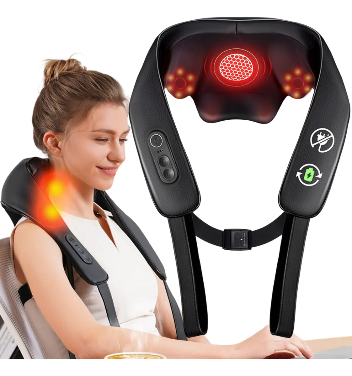 Knqze KNB1 – Massageador Profundo com Construção Robusta para Ombros