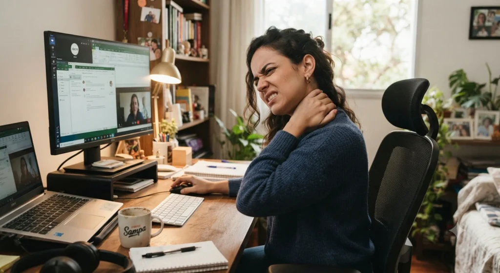 Mulher Trabalhando em Home Office