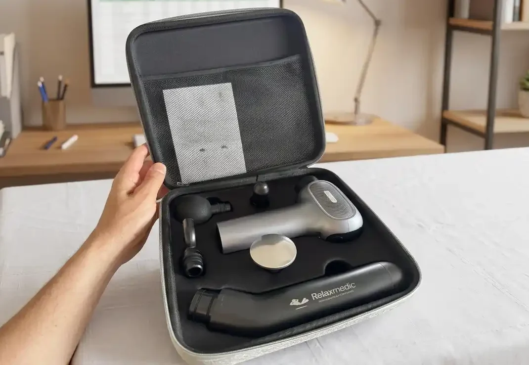 Pistola Massageadora com Aquecimento Elétrica Deep Therapy Flex Relaxmedic